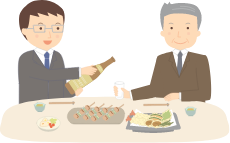 吉川家のお祭りでの親睦 イメージ